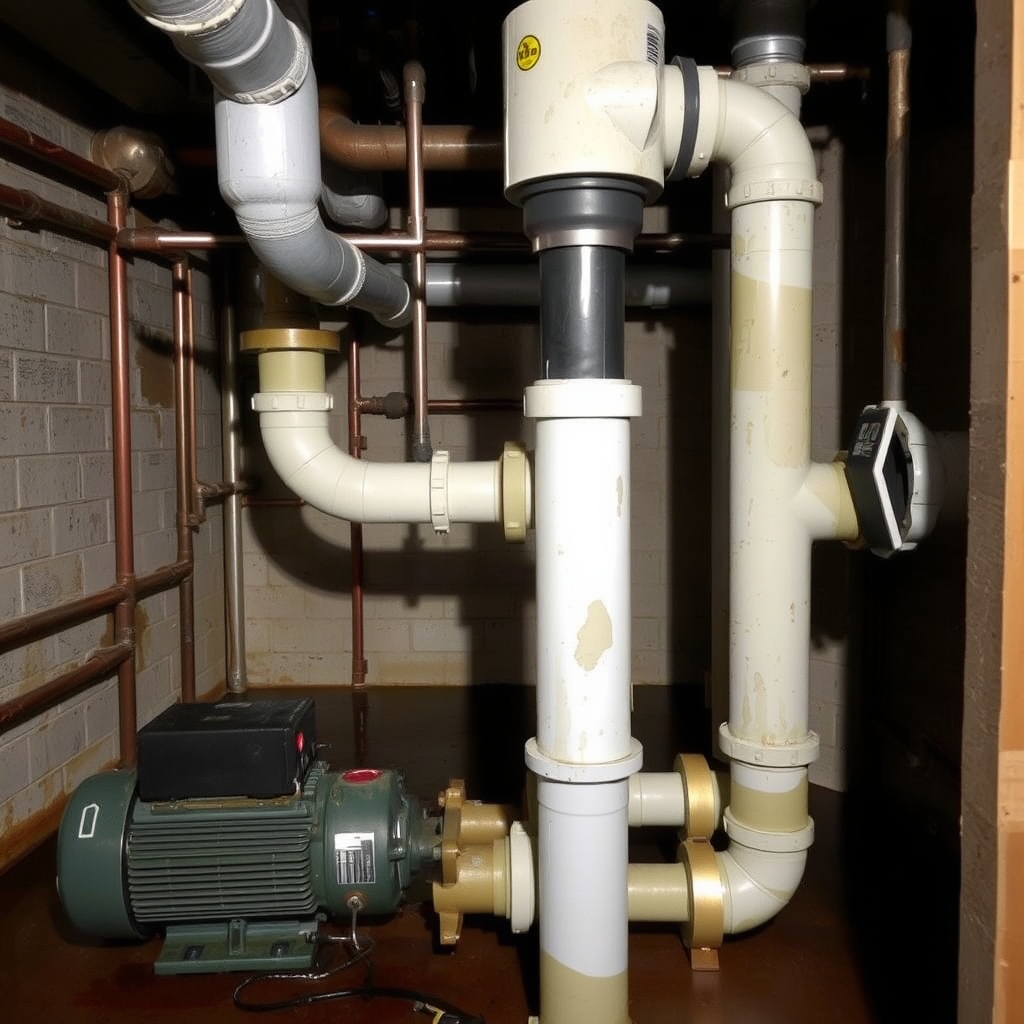 Abbildung 9: Heizungsverteilung und Pumpen im Untergeschoss nach Wasserstand (Beispielfoto)
